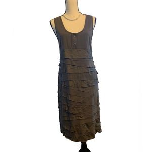 Kenneth Cole NY smoky grey stretch cotton dress